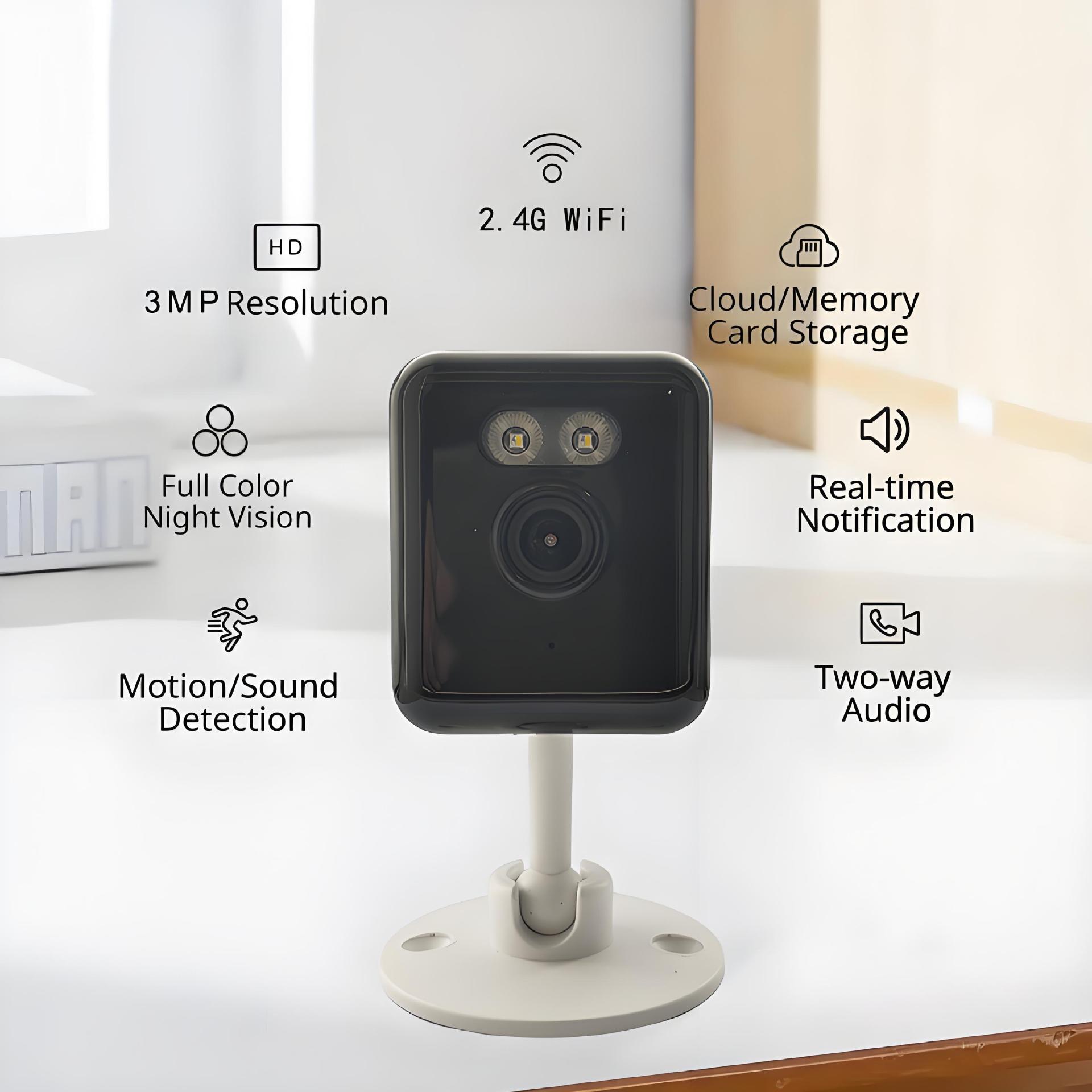 Smart Home Kamera - 3MP Smart Home Surveillance Cam Mini