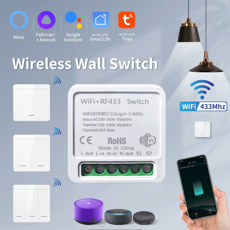 Smart Home Lighting - Tuya WiFi Smart Light Switch Smart