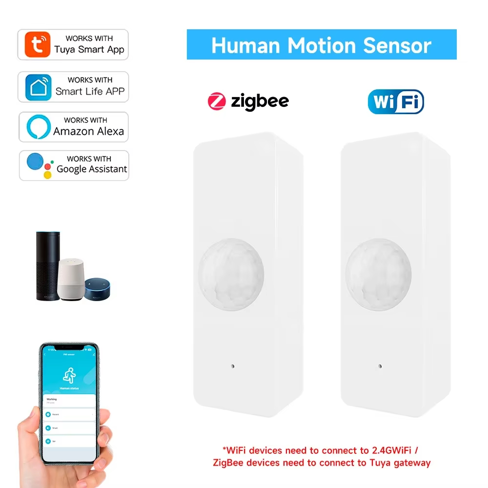 Smart Home Security - Tuya WiFi Zigbee PIR Motion Sensor