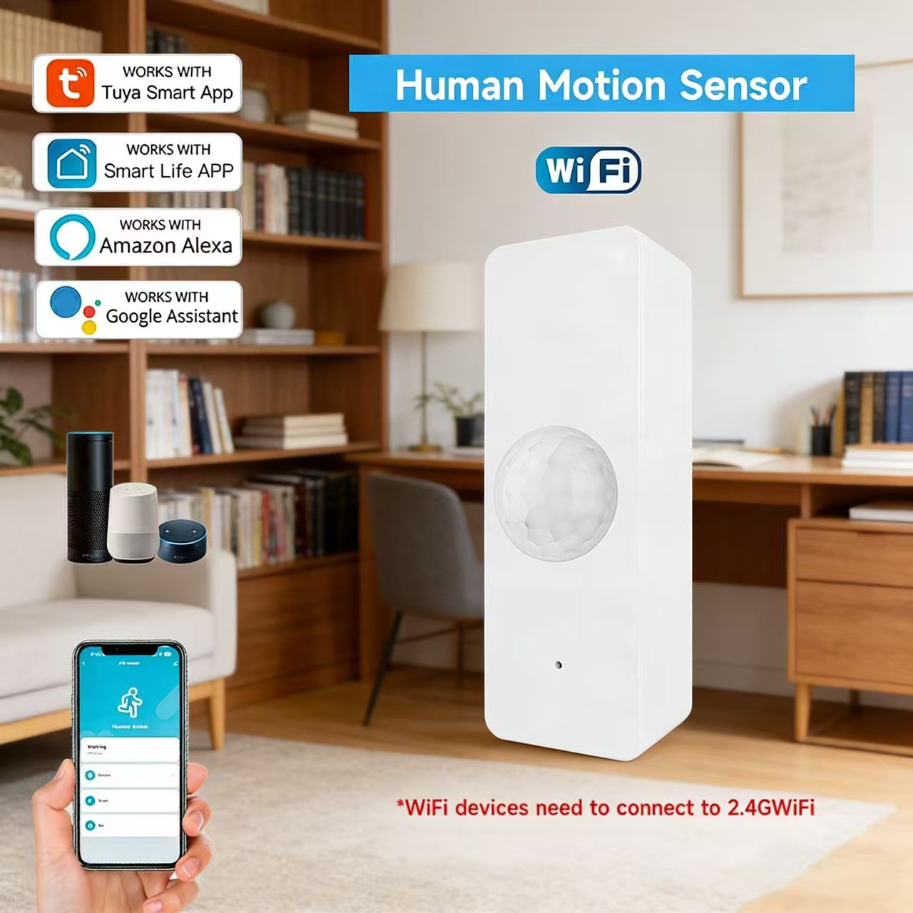 Smart Home Full System - WiFi Smart PIR Motion Sensor Tuya