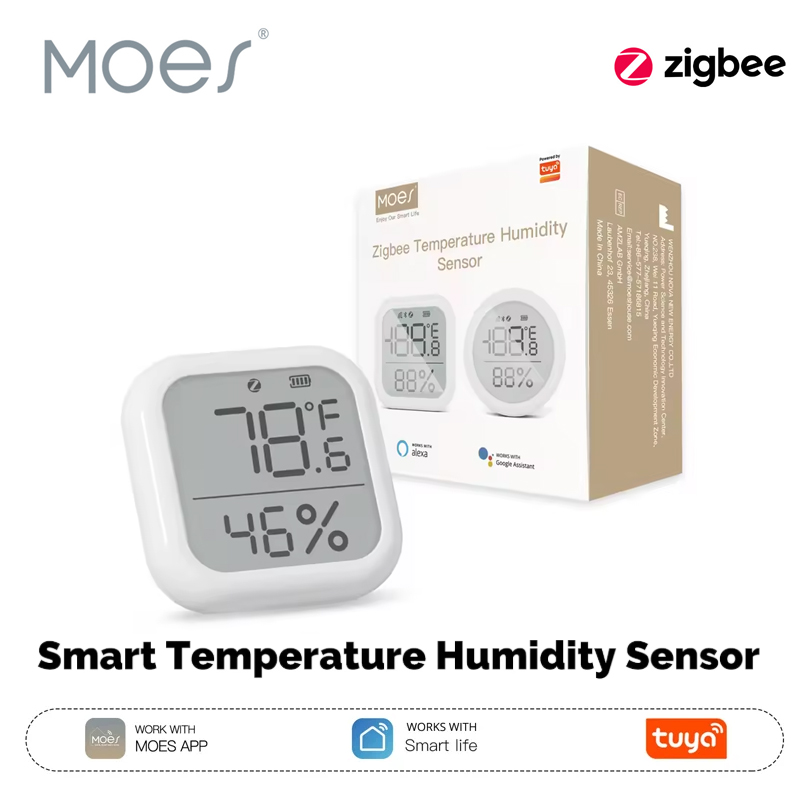 Smart Home Nest - MOES Tuya ZigBee Smart Home Temperature