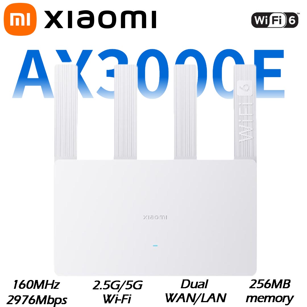 Smart Home Os - Xiaomi Router AX3000E WiFi6 2976Mbps 2.4G/5GHz