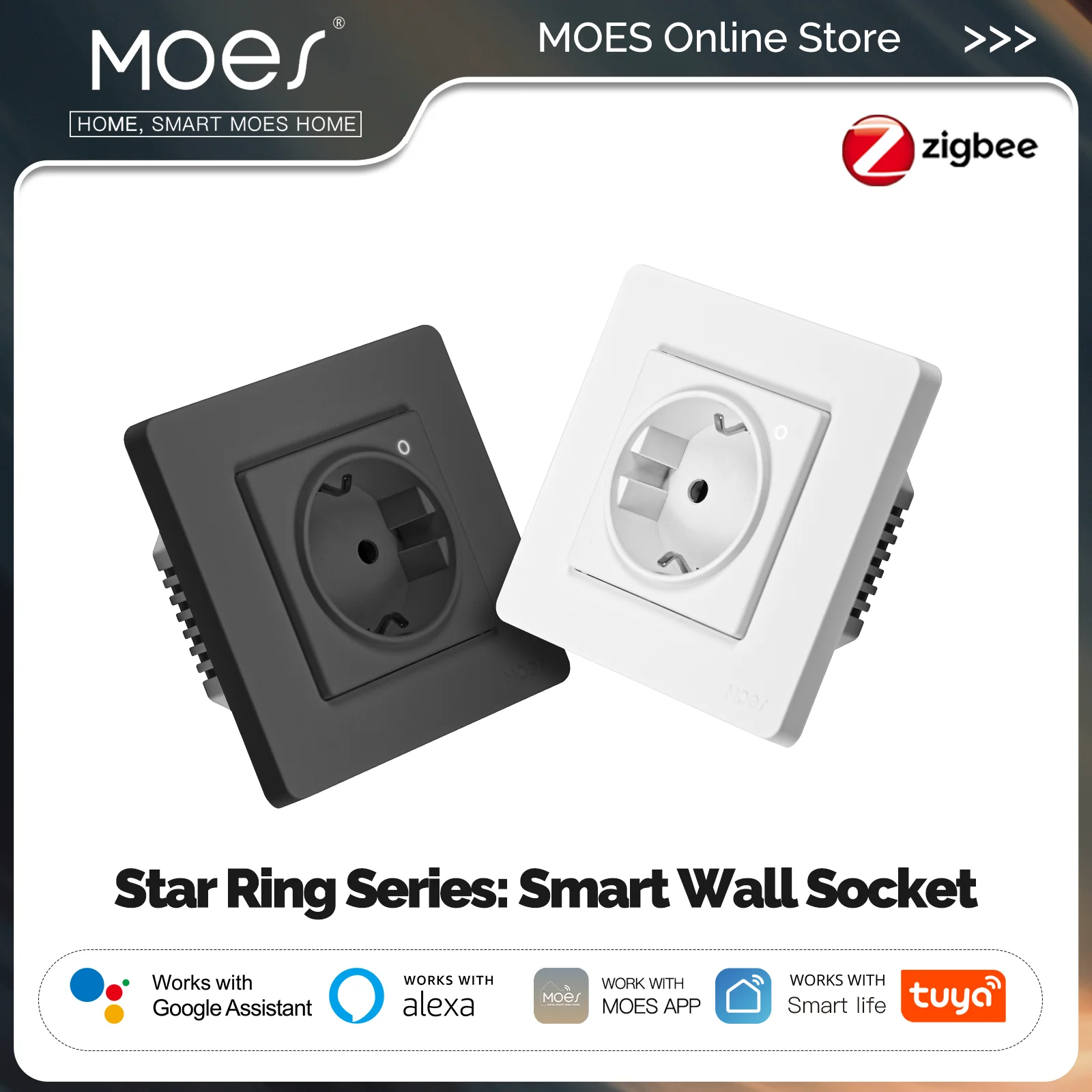 Smart Home Energy - MOES Tuya ZigBee Smart Socket EU