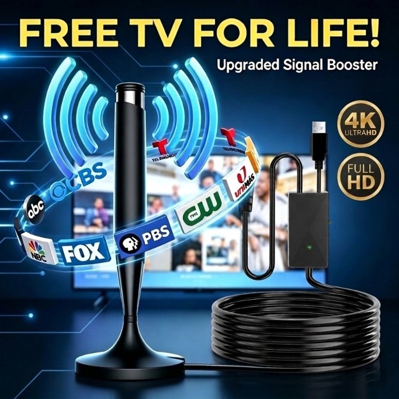 Upgrade Smart Home - 2026 Upgraded Indoor HDTV Antenna, Built-In