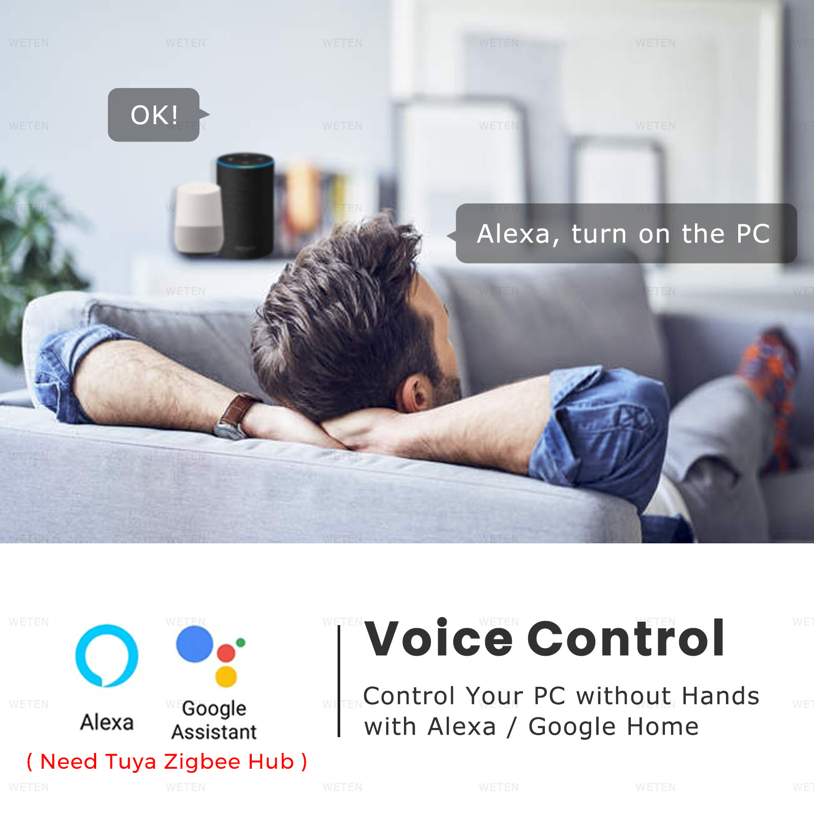 Tuya Zigbee Computer Power Res - огляд і ціна Smart Home For Pc