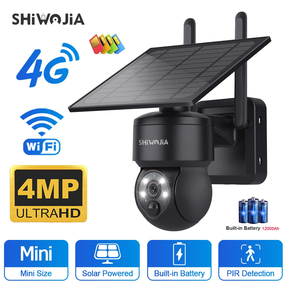 SHIWOJIA WIFI Wireless PTZ Sol - огляд і ціна Smart Home Energy