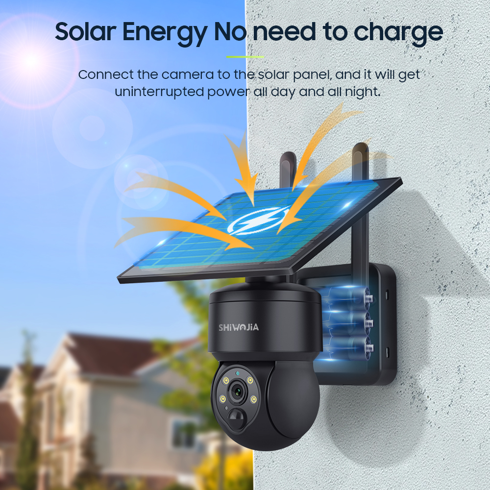 SHIWOJIA WIFI Wireless PTZ Sol - огляд і ціна Smart Home Energy