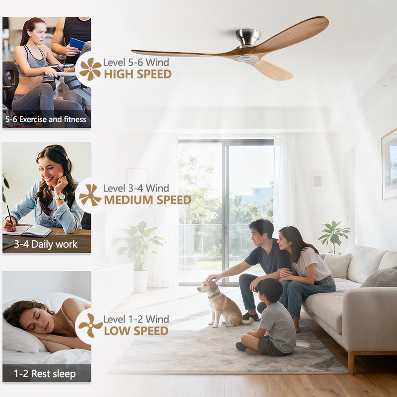 42/52/60inch Low Floor Ceiling - огляд і ціна Smart Ceiling Fan
