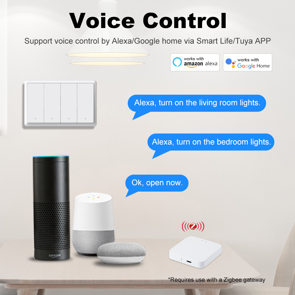 Manhot Smart zigbee Switch No  - огляд і ціна Smart Home Lighting