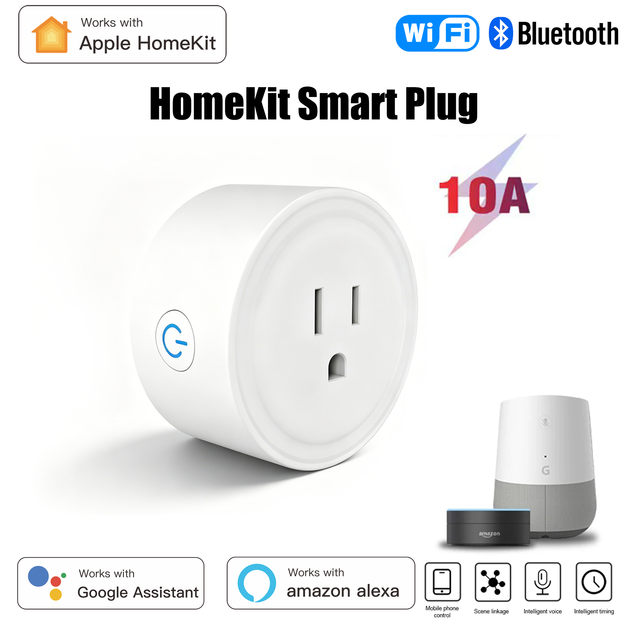 HomeKit US Round Smart Plug 10 - огляд і ціна Smart Home Elements
