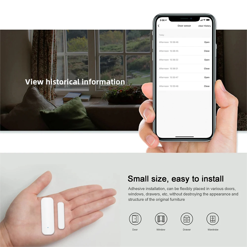 Tuya WiFi Zigbee Window Door S - огляд і ціна Smart Home Full System