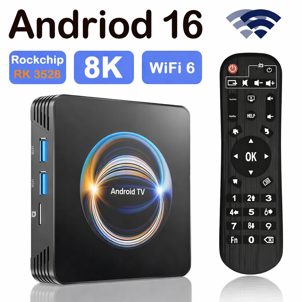 Android 16.0 TV Box 4K HD Stre - огляд і ціна Smart Home Youtube