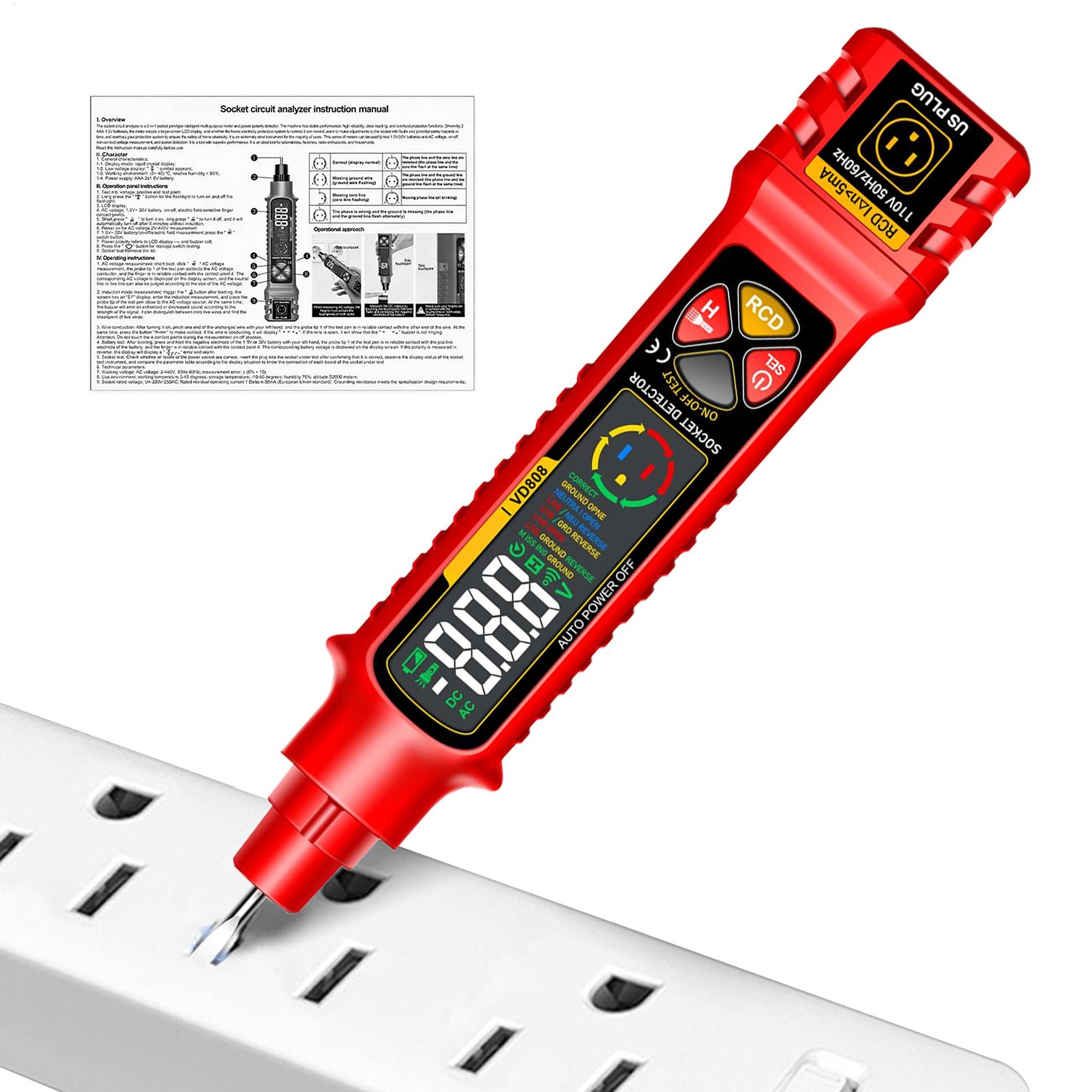 Outlet Tester With LED Display - огляд і ціна Smart Home Display