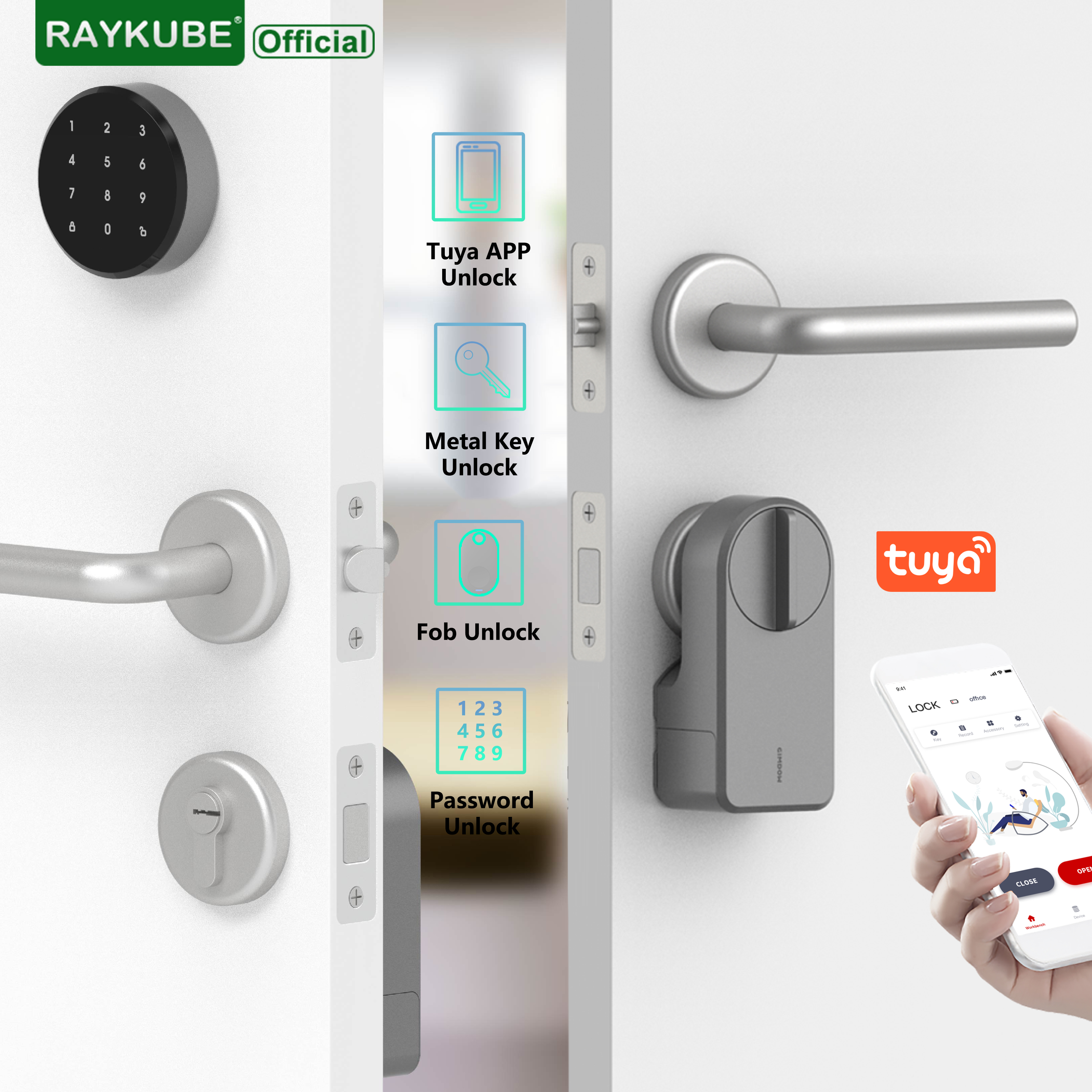 RAYKUBE A1 Pro Tuya BEL Smart  - огляд і ціна Smart Home Door Lock