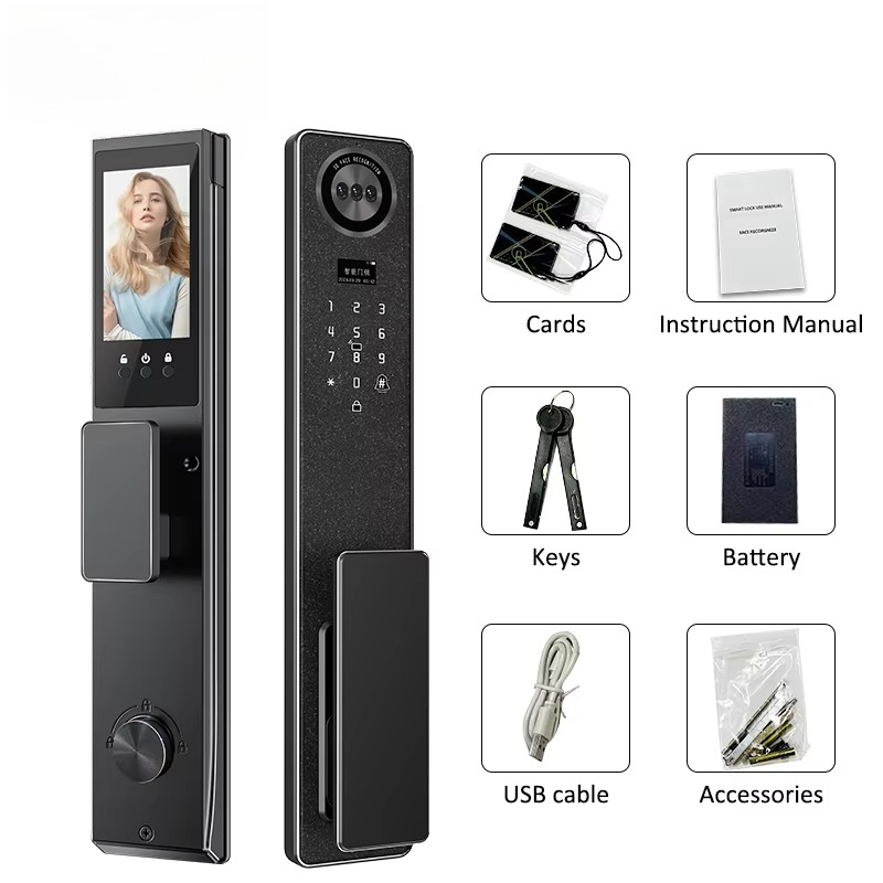 3D Face Ai Smart Voice Interac - огляд і ціна Smart Home Door Lock