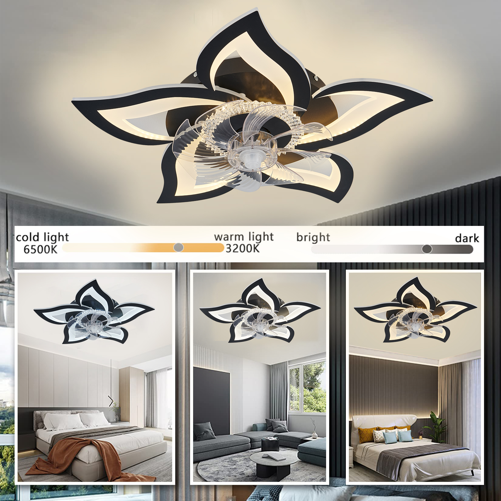 Lotus Led Ceiling Fan with Sma - огляд і ціна Smart Ceiling Fan
