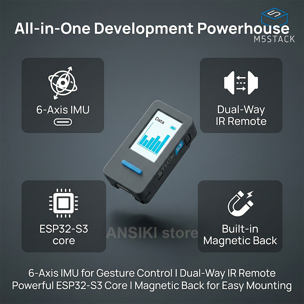 M5Stack M5StickS3 ESP32-S3 IoT - огляд і ціна Smart Home Integration
