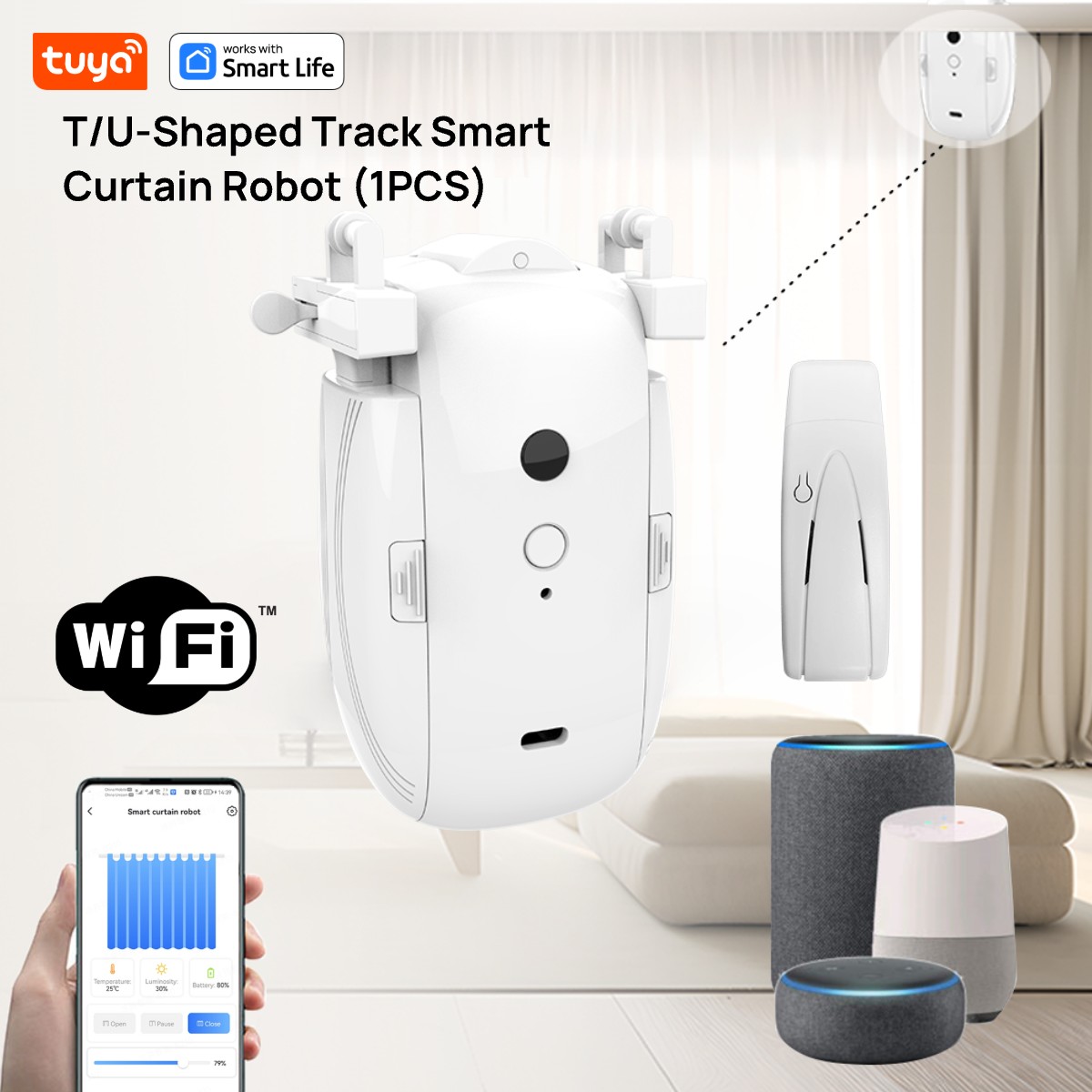 Tuya Smart WiFi Curtain Robot  - огляд і ціна Smart Home Nest