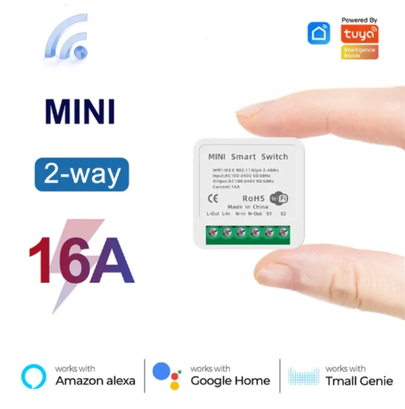 Mini 16A WiFi Switch Smart Lif - огляд і ціна Smart Home Simple