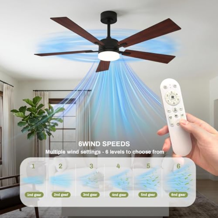 Bedroom living room dining roo - огляд і ціна Smart Ceiling Fan