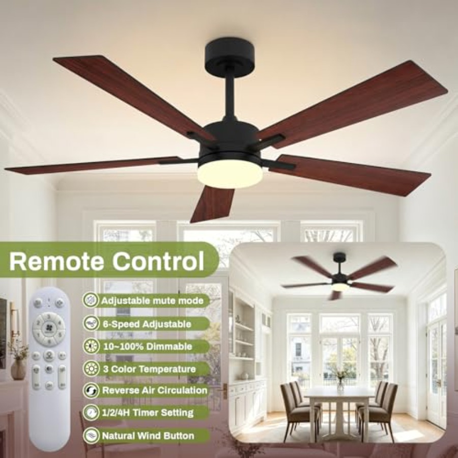 Bedroom living room dining roo - огляд і ціна Smart Ceiling Fan
