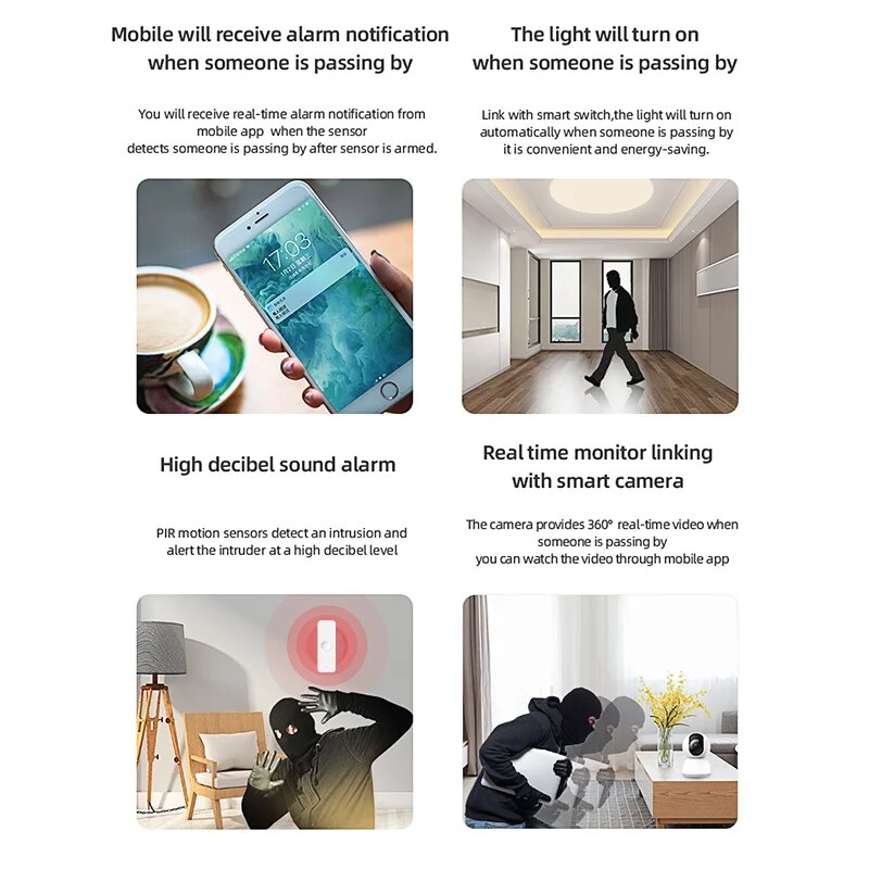 Tuya WiFi Zigbee PIR Motion Se - огляд і ціна Smart Home Security