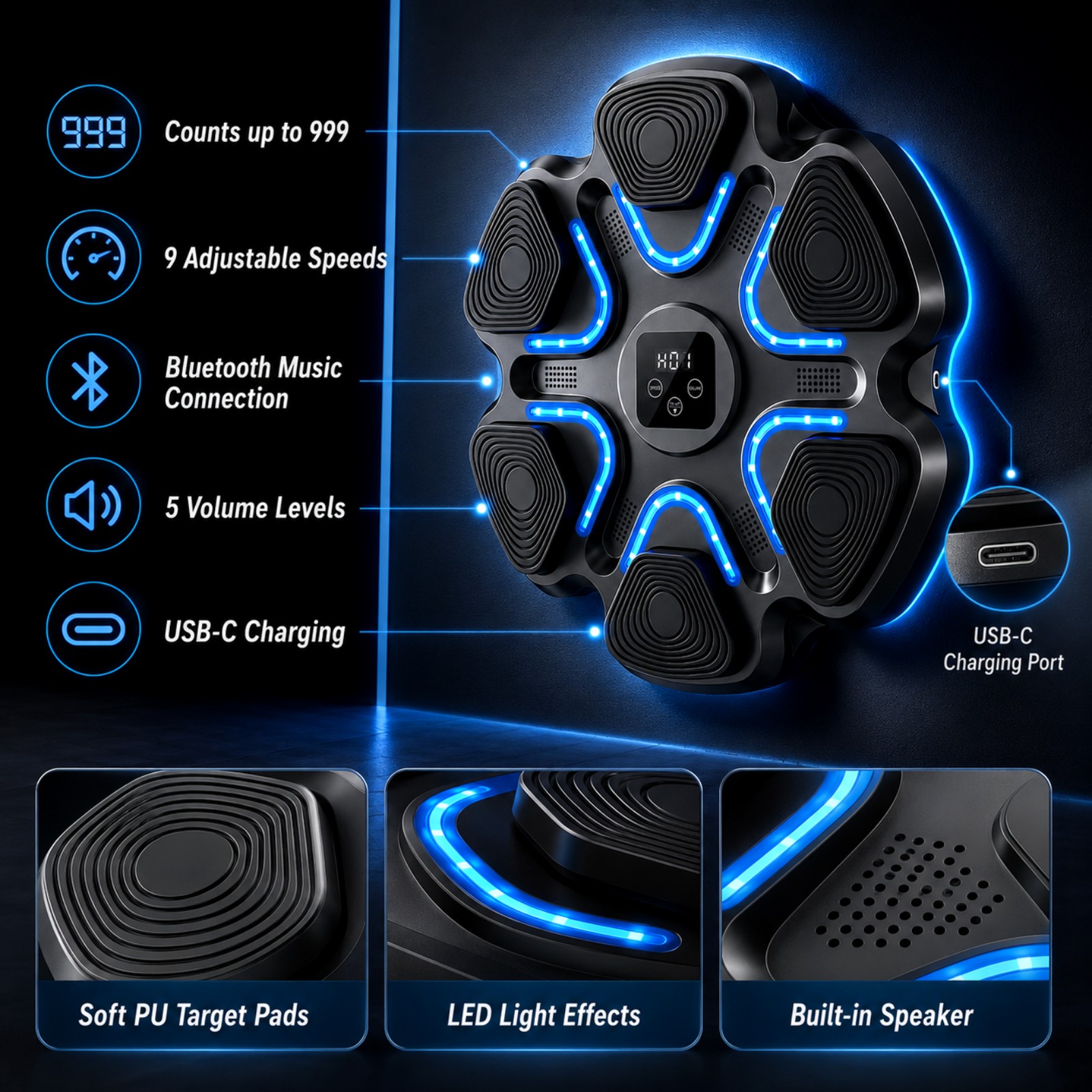 Music Boxing Machine Kids Adul - огляд і ціна Smart Home Lighting
