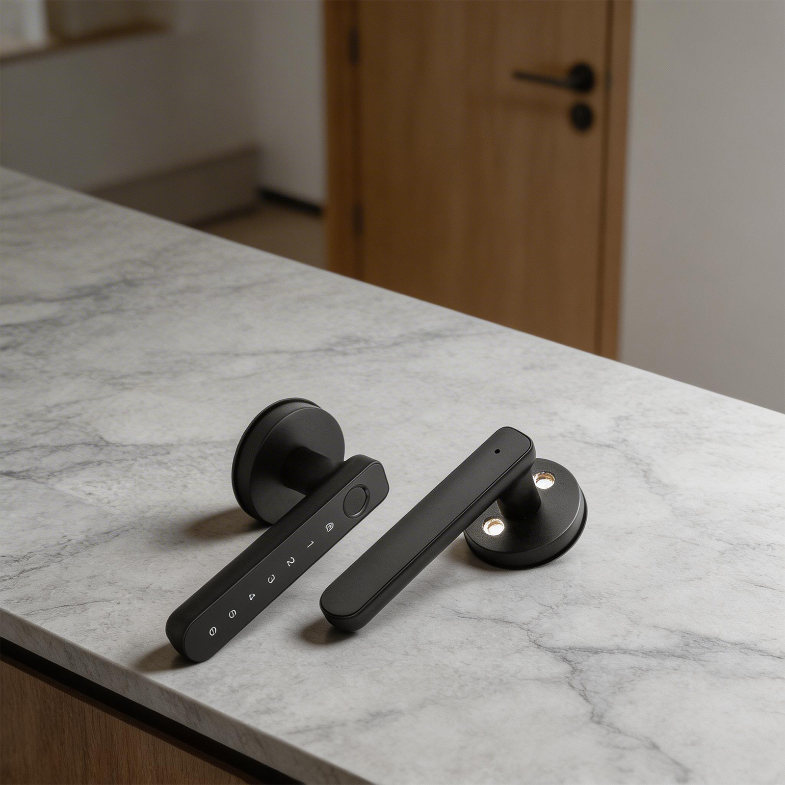Smart Handle Lock with Fingerp - огляд і ціна Smart Home Door Lock