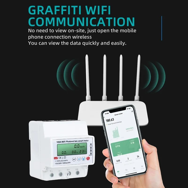 4P 1-100A WiFi Photovoltaic Sm - огляд і ціна Smart Home Energy