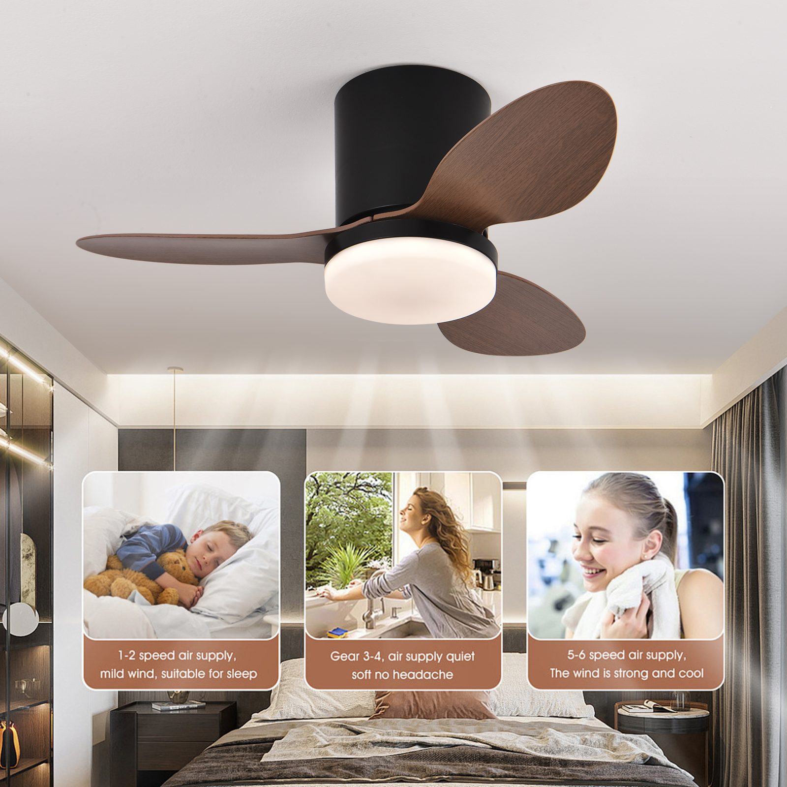Silent and powerful ceiling fa - огляд і ціна Smart Ceiling Fan