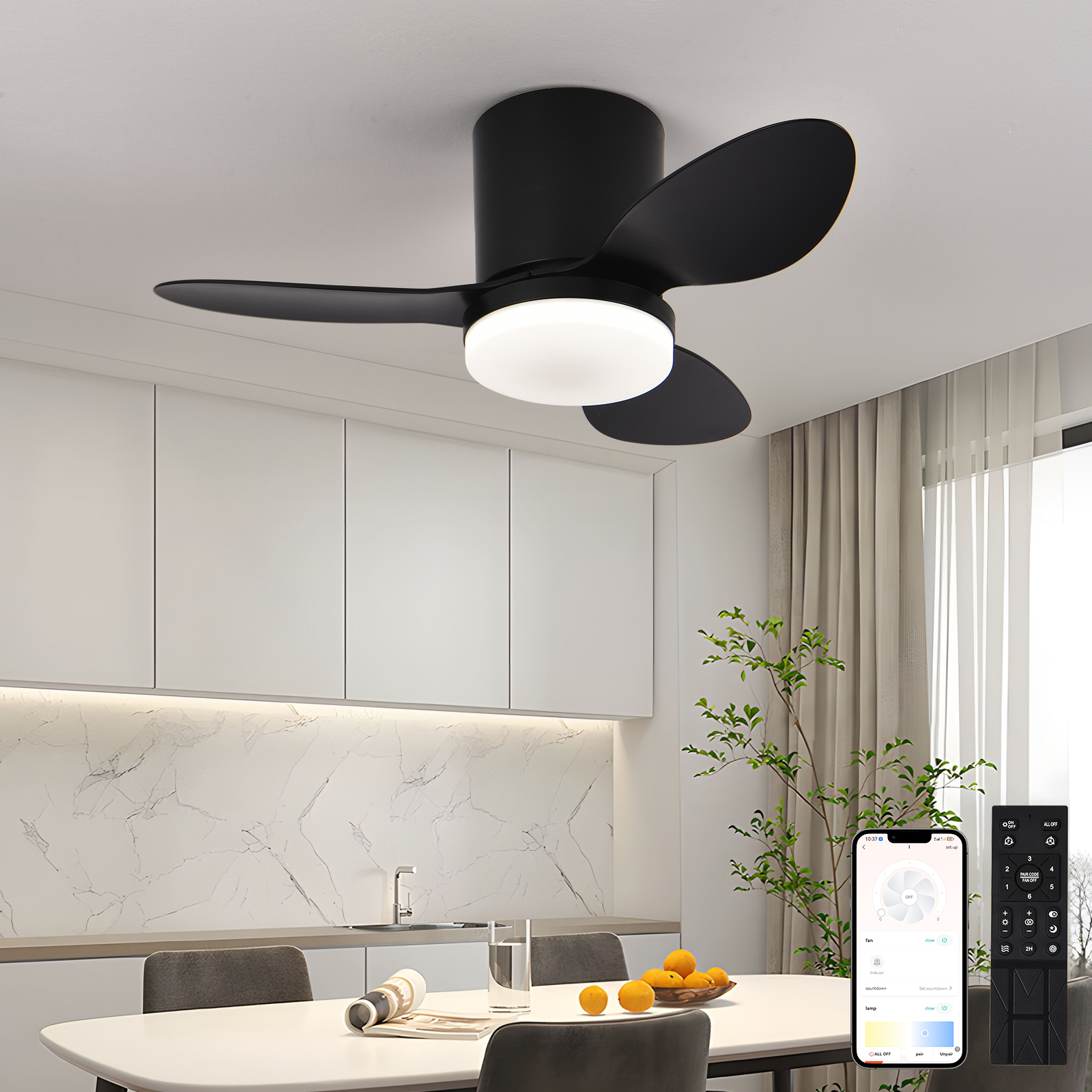 Silent and powerful ceiling fa - огляд і ціна Smart Ceiling Fan