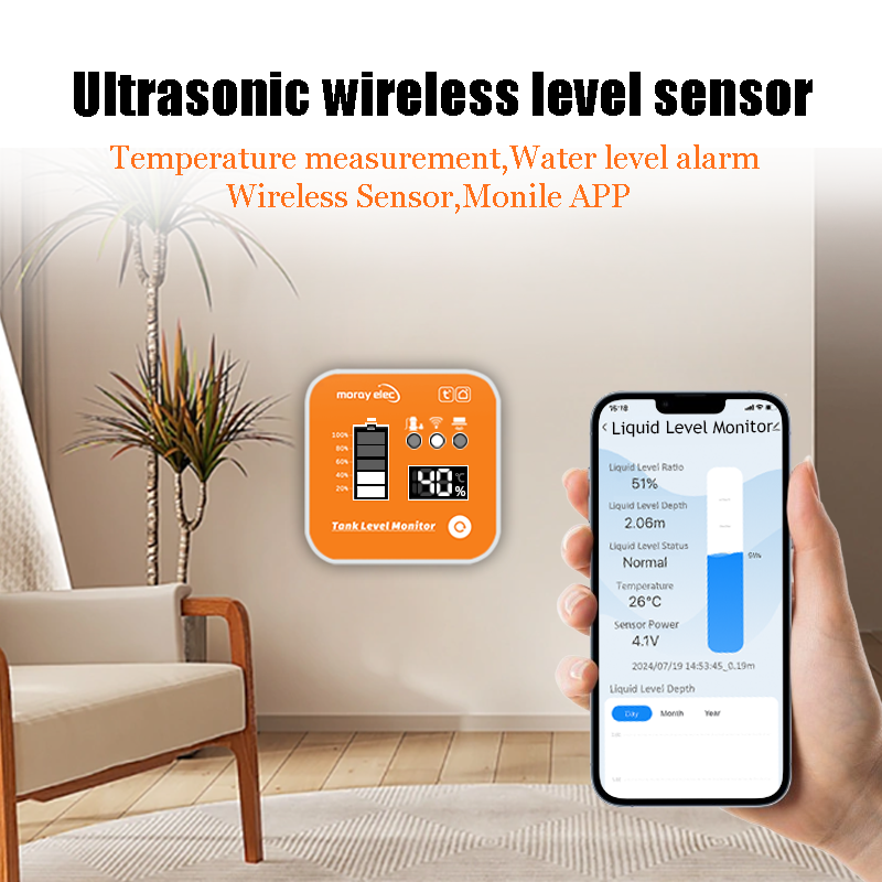 ME201R Tuya APP Ultrasonic Lev - огляд і ціна Smart Home Water Level Sensor