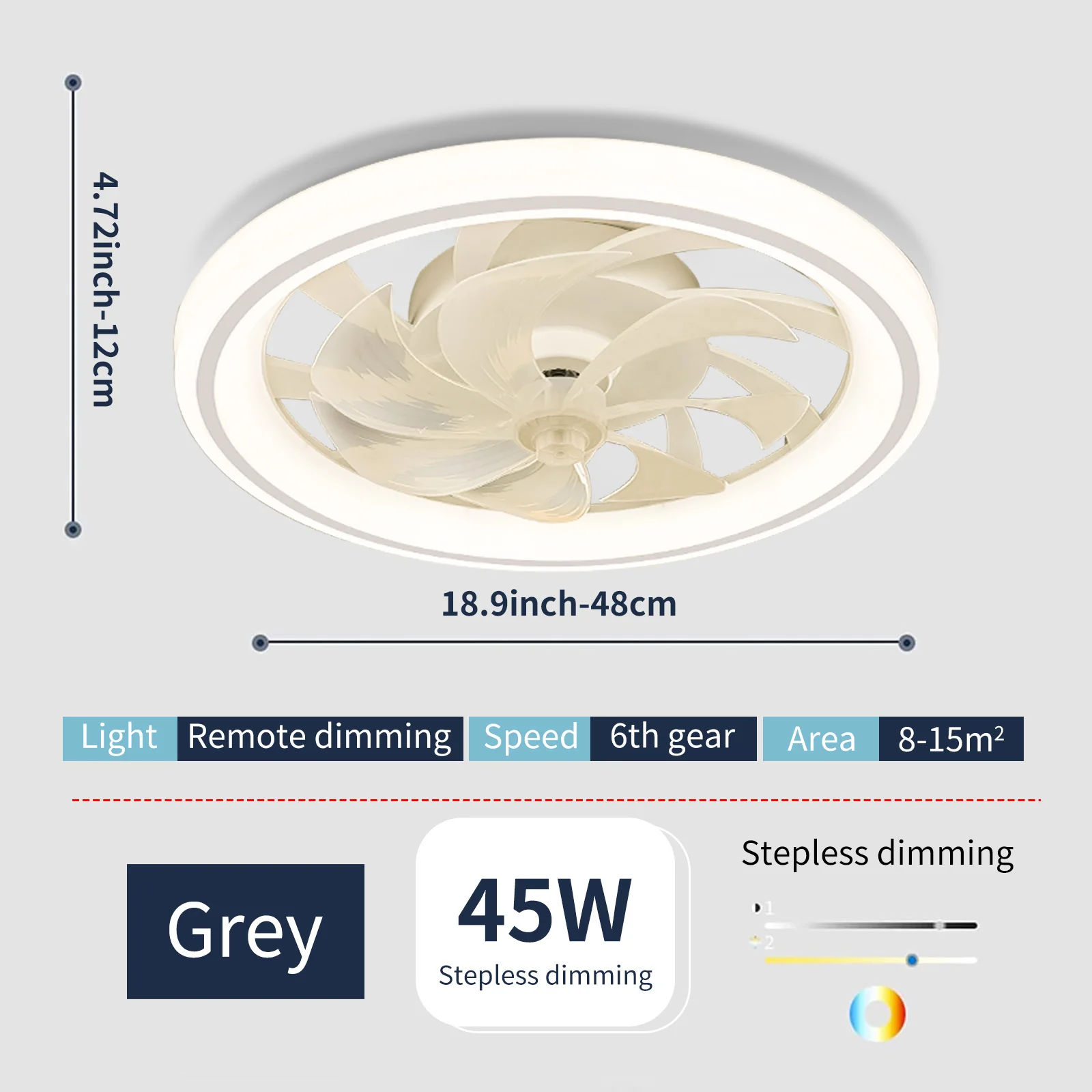 Intelligent LED Ceiling Fan Li - огляд і ціна Smart Ceiling Fan