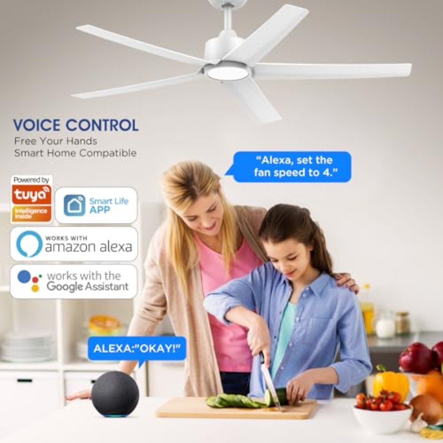 52 Inch Smart Ceiling Fan with - огляд і ціна Smart Ceiling Fan