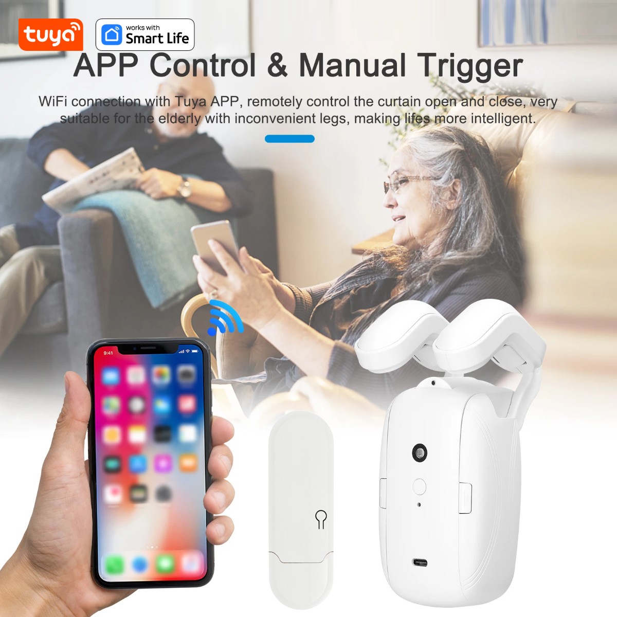 1/2PCS Tuya Smart WiFi Curtain - огляд і ціна Smart Home Full System