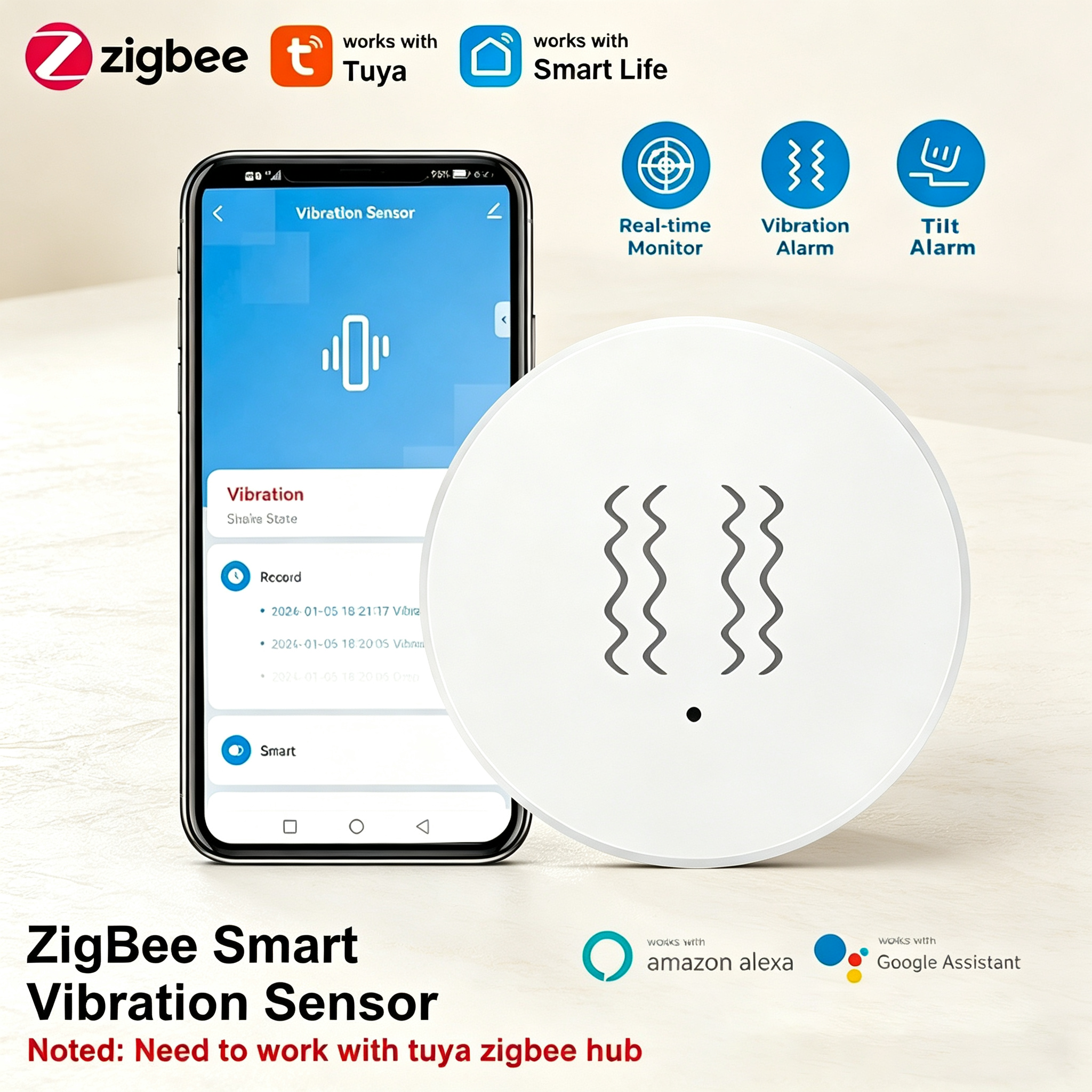 Tuya ZigBee Smart Vibration &  - огляд і ціна Smart Home Full System