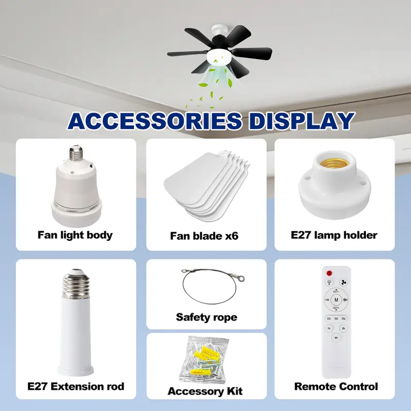 40W Ceiling Fan with Remote Co - огляд і ціна Smart Ceiling Fan