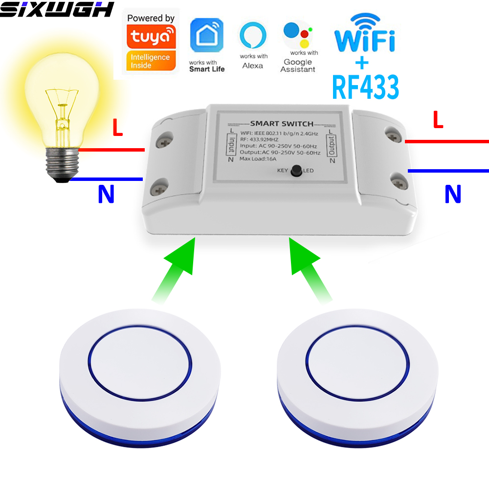 16A WiFi Tuya Smart Switch Wir - огляд і ціна Smart Home Integration