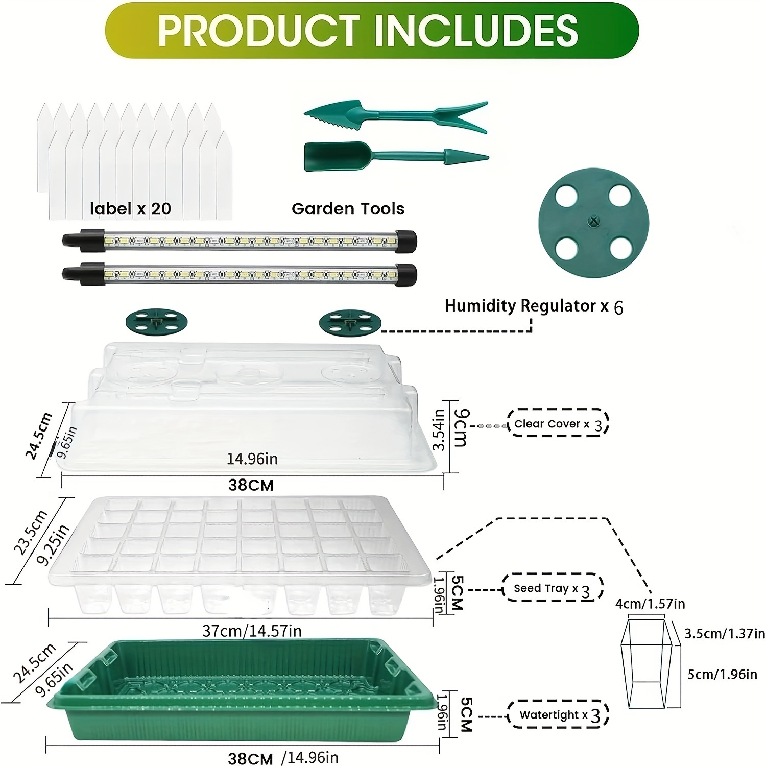Seed Starter Trays With High D - огляд і ціна Smart Home Lighting