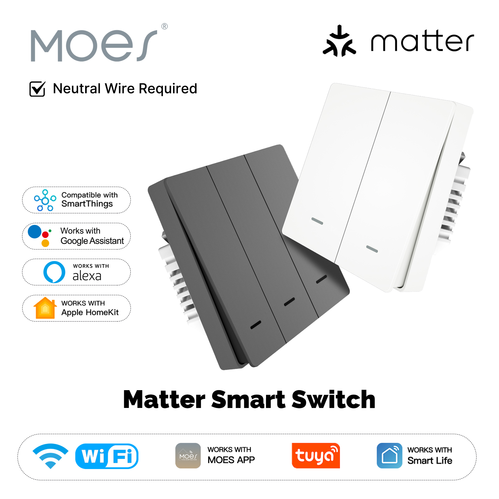 MOES Matter Tuya WiFi Smart Li - огляд і ціна Smart Home Lighting