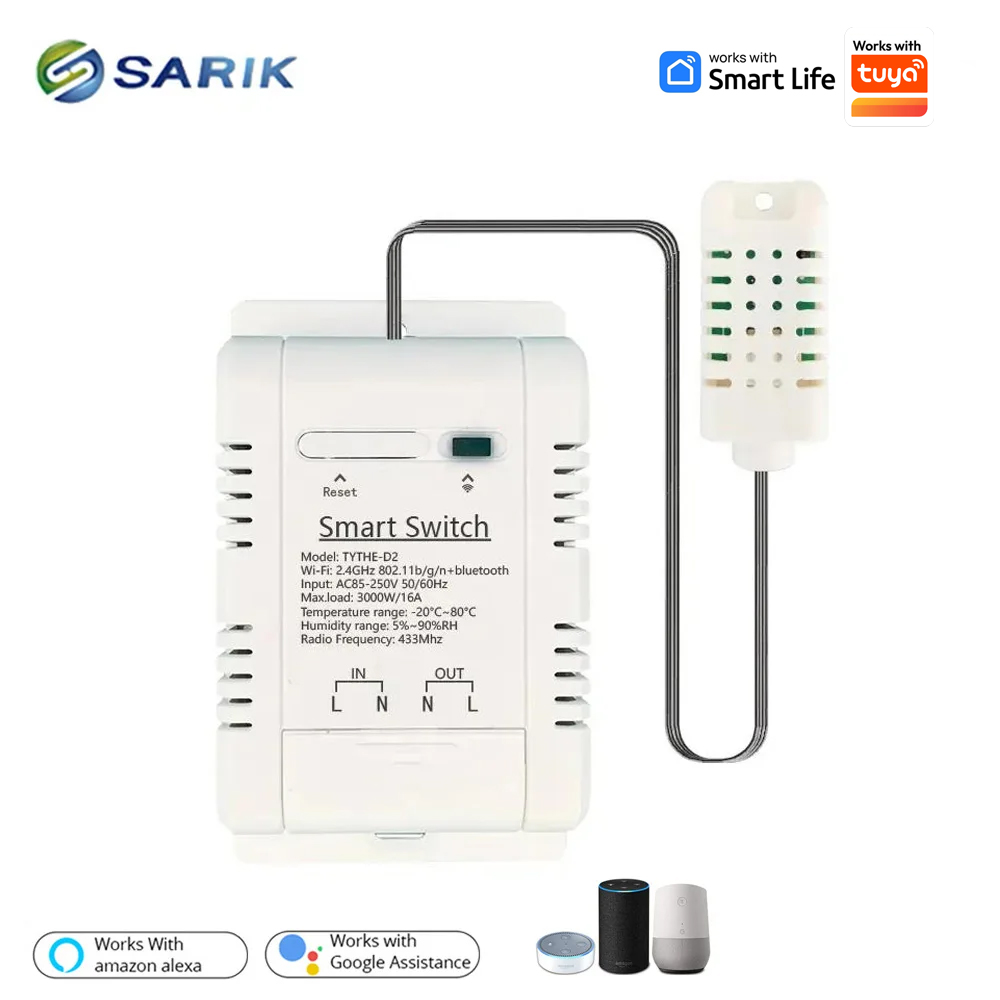 Work with tuya 16A 3000W WiFi  - огляд і ціна Smart Home Energy