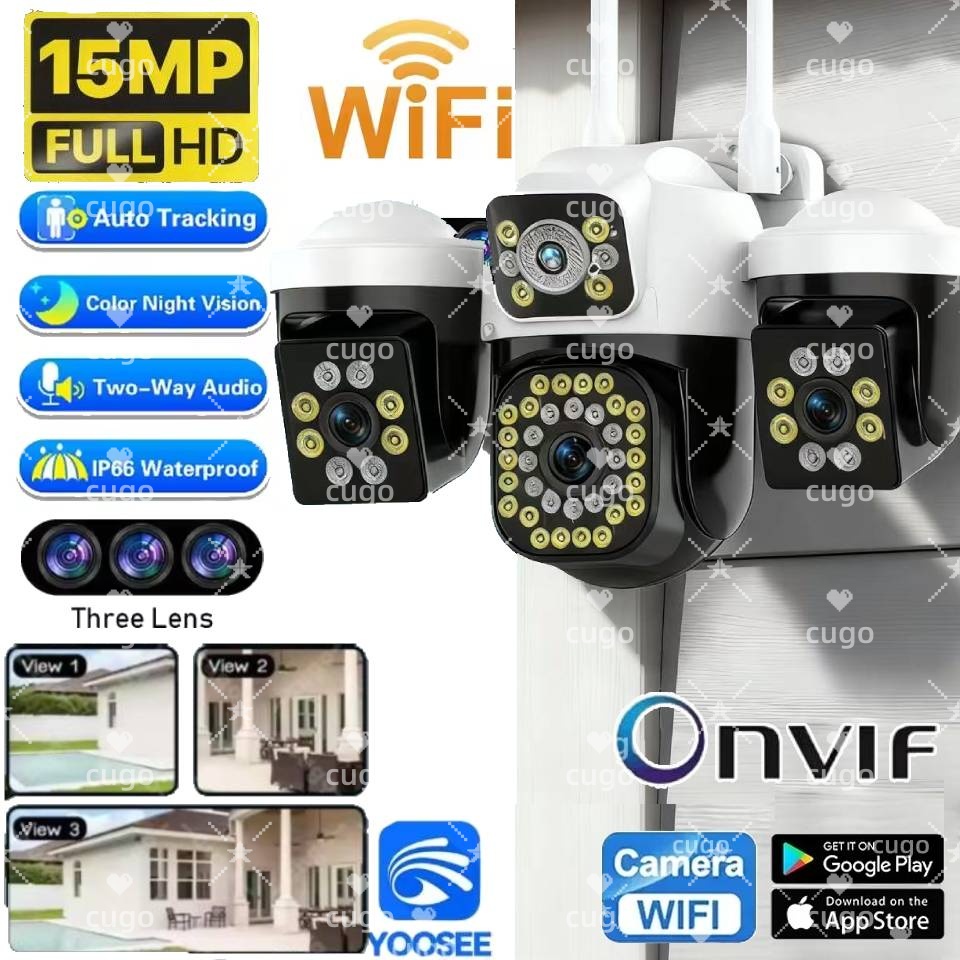 15MP WIFI IP Camera 3 Lens 3 S - огляд і ціна Smart Home Kamera