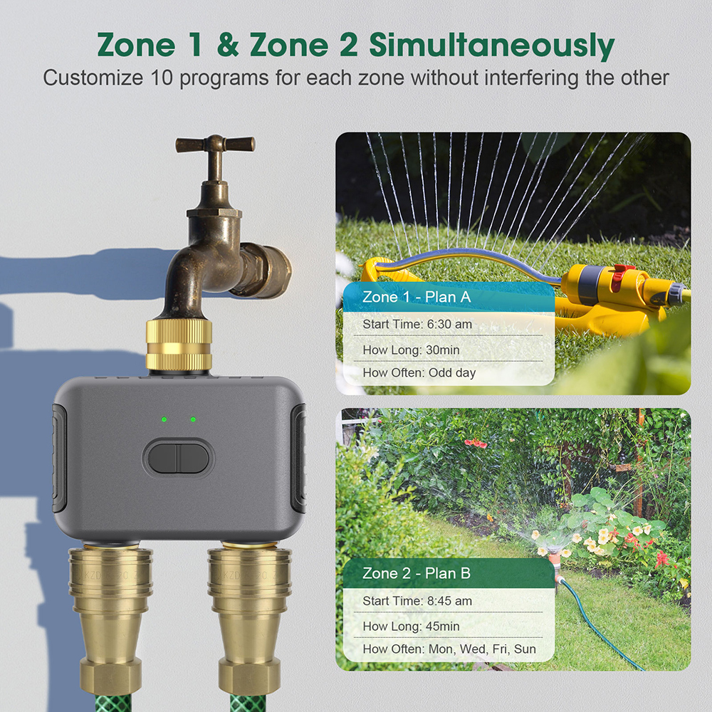 Tuya 2 Zone Watering Timer Gar - огляд і ціна Smart Home Devices